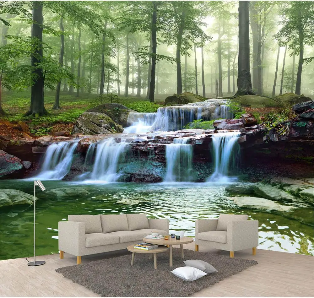 Настенная бумага водостойкая самоклеящаяся настенная для гостиной спальни|Обои|