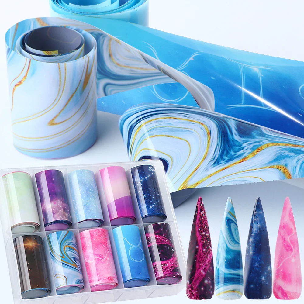 Наклейка для ногтей с градиентом звездное небо|Стикеры и наклейки| |