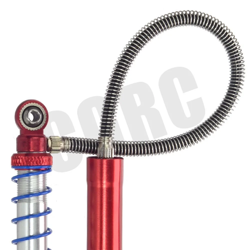 2 шт. вторичный амортизатор ковша двойной пружинный для 1/10 RC Crawler Axial SCX10 90046 D90 TRX4 TRX6