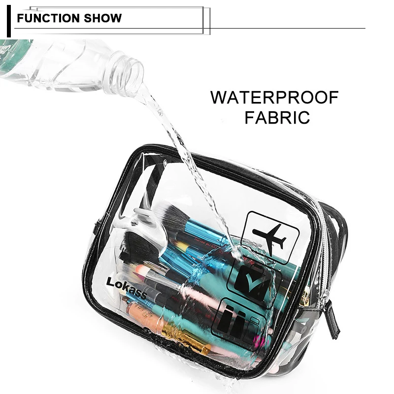 Модные короткие женские косметички многофункциональные прозрачные