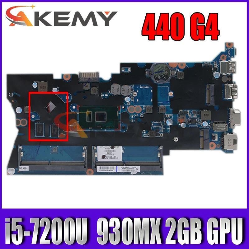 

For HP 430 440 G4 Laptop Motherboard With i5-7200u CPU 930MX 2GB GPU 913100-601 913100-001 DA0X81MB6E0 MB 100% Tested Fast Ship