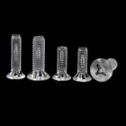 1000 шт.лот M2 * 6810121620 мм прозрачная акриловая плоская крестообразная утопленная винты с потайной головкой