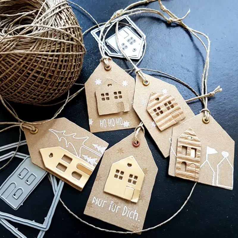 2021 новые дома металлический Трафаретный вырубной штамп Скрапбукинг Сделай Сам