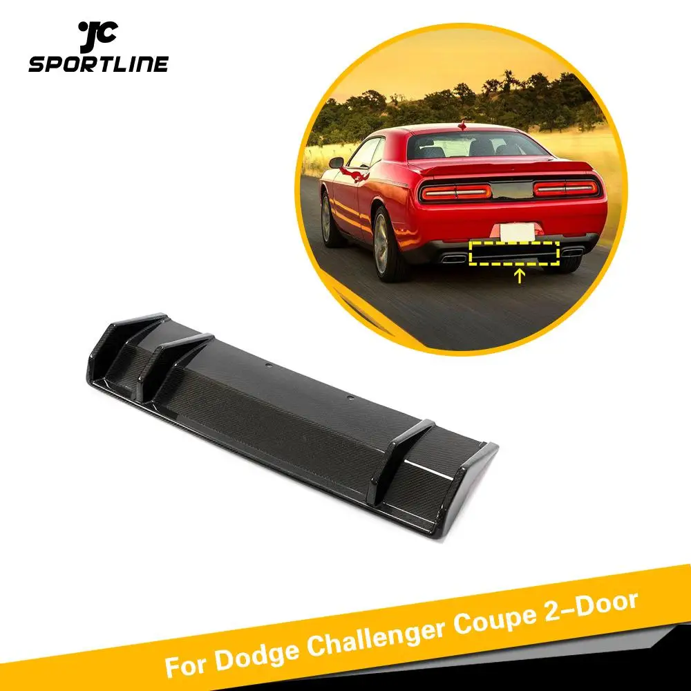 

Carbon Fiber Car Rear Bumper Diffuser Lip Spoiler For Dodge Challenger 2015 - 2019 Rear Bumper Diffuser Lip Spoiler Add On