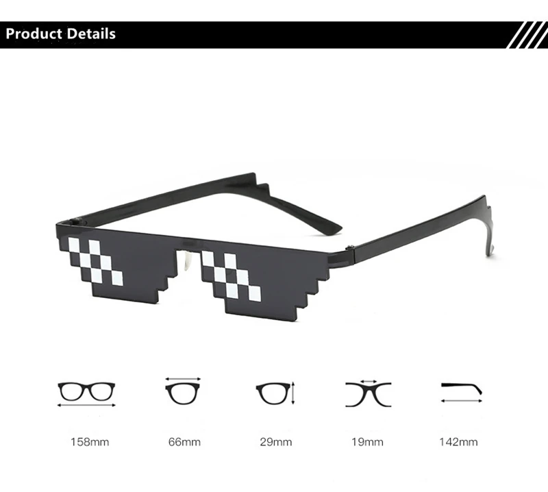 

Unique Hyperbolic Unisex Mosaic Sunglasses For Men Women Harajuku Street Style Sun Glasses For Fashion People Photography Prop