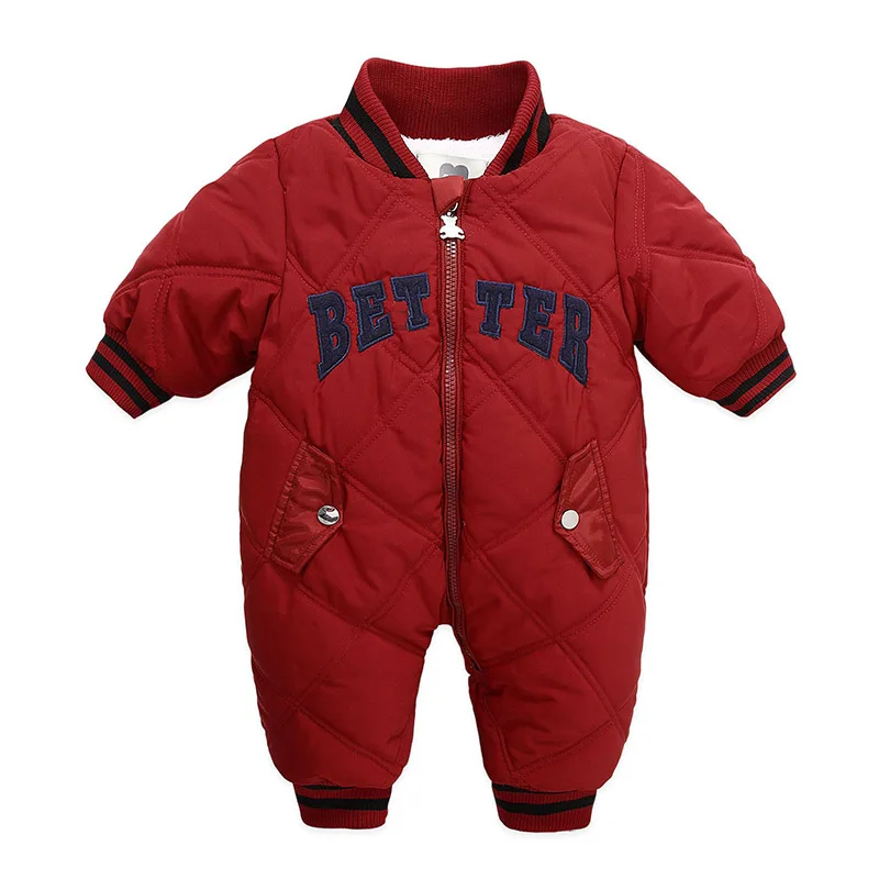 

Brand New Fashion Newborn Toddler Infant Baby Romper Long Sleeve Thick Warm Jumpsuit Playsuit Newborn Baby Outfits Clothes
