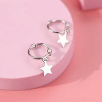 minimalist clip earrings for women s925 sterling silver fashion star simple cute mini earring piercing jewelry gift 2020 brincos