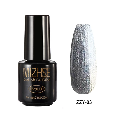 ZZY003 MIZHSE 7 мл Цвета Блеск лак для ногтей Полупостоянный УФ эмаль Гибридный лак для ногтей гель для базового покрытия лак для ногтей - Цвет: ZZY003