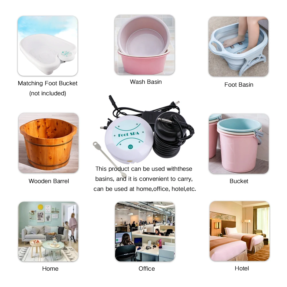 Jual 1 Set Mesin Detoks Mini Mesin Sel Pembersih Ionik Detoks Kaki Spa Aqua Foot Bath Pijat Detoks Kaki + Baskom Plstic
