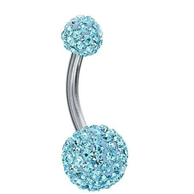 

Surgical Steel Body Jewelry for Women men Crystal Navel Belly Piercing Belly Button Rings Ring Nombril Jewellery