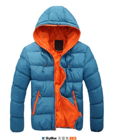 Модная мужская зимняя хлопковая стеганая одежда с капюшоном молодежная стильная