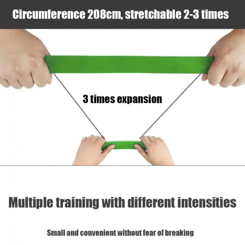 Resistance Bands Exercise Elastic Natural latex Workout Ruber Loop Strength rubber band for Fitness Equipment Training Expander | Спорт и