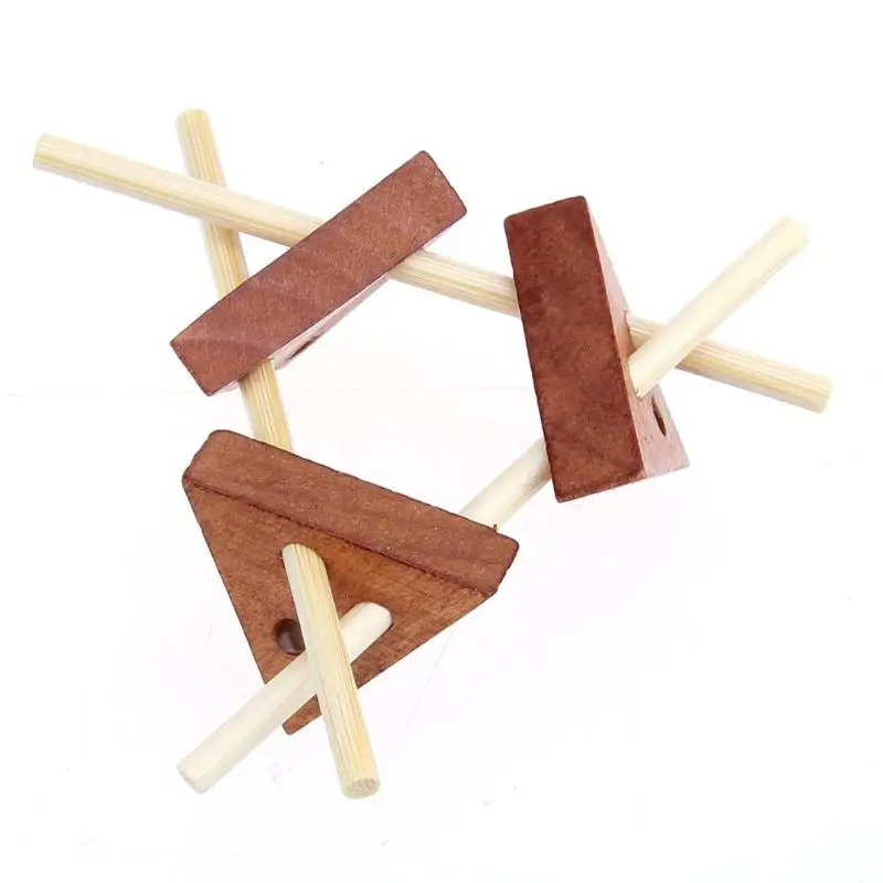

3D Vintage Kongming Lock Luban Lock Wooden Toys Puzzle Children Adult
