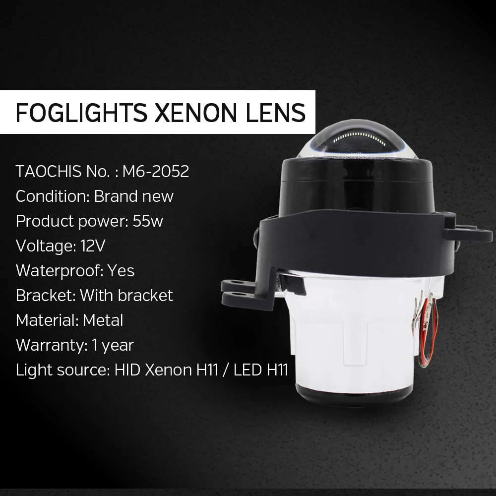 TAOCHIS противотуманный светильник полностью металлический объектив для Toyota Corolla RAV4