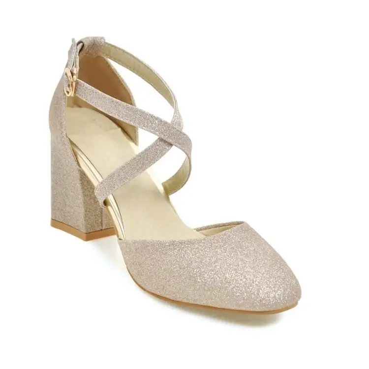 

Beige Heeled Sandals 2021 Women's Shallow Mouth Large Size Female Shoe Round Toe Black New Block Comfort High Big Girls Fashion