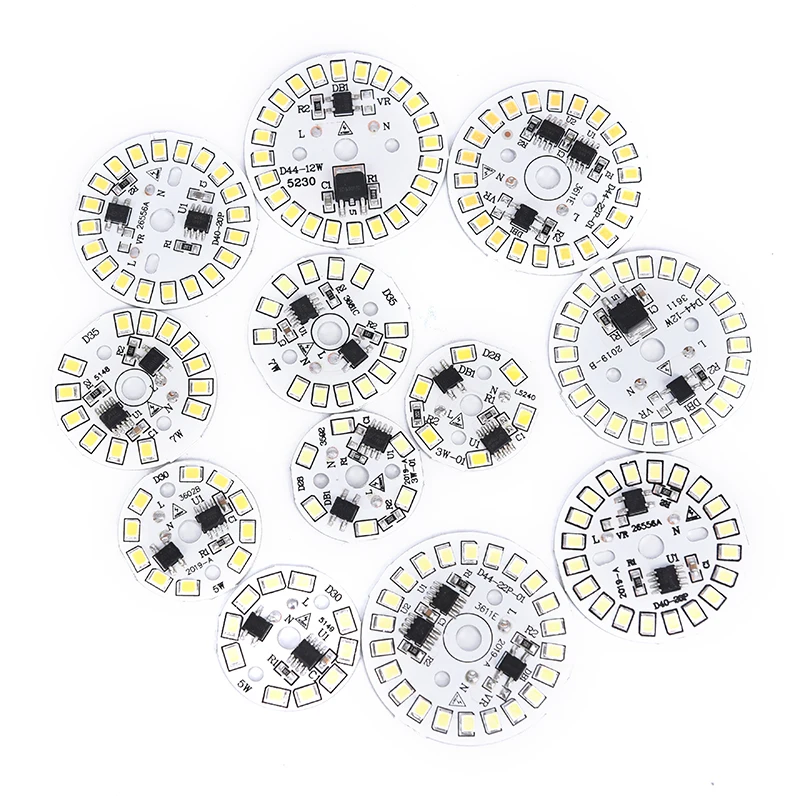 220V LED Bulb Patch Lamp SMD Plate Circular Module Light Source For | Лампы и освещение