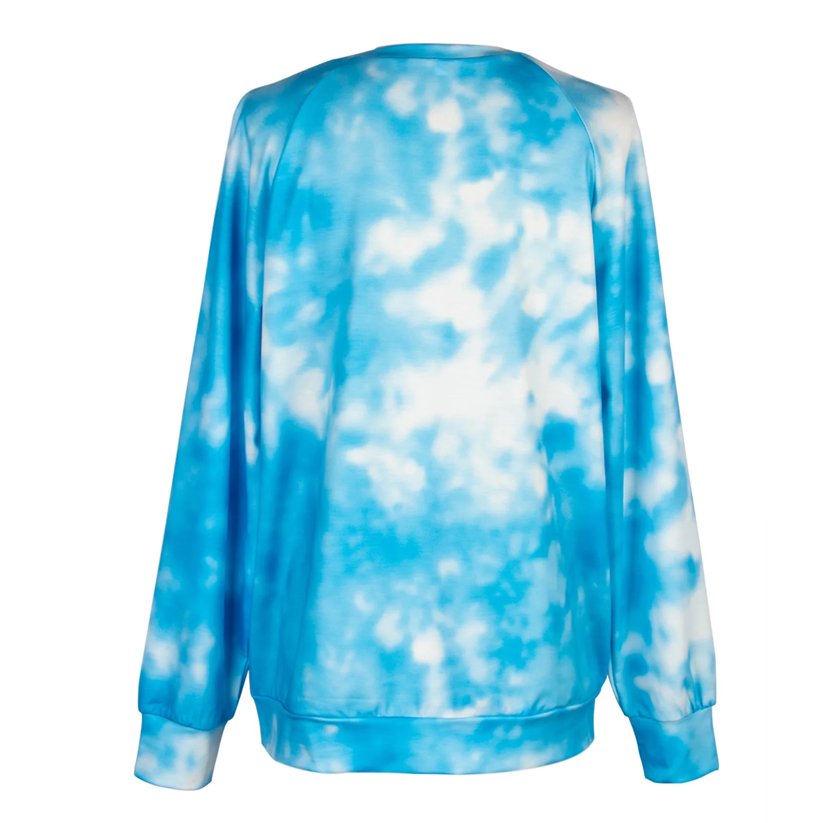 

Women's Tie Dye Pullover Sweatshirts, Round Neck Long Sleeve Pattern Letter Printed Sweatshirts Outfits