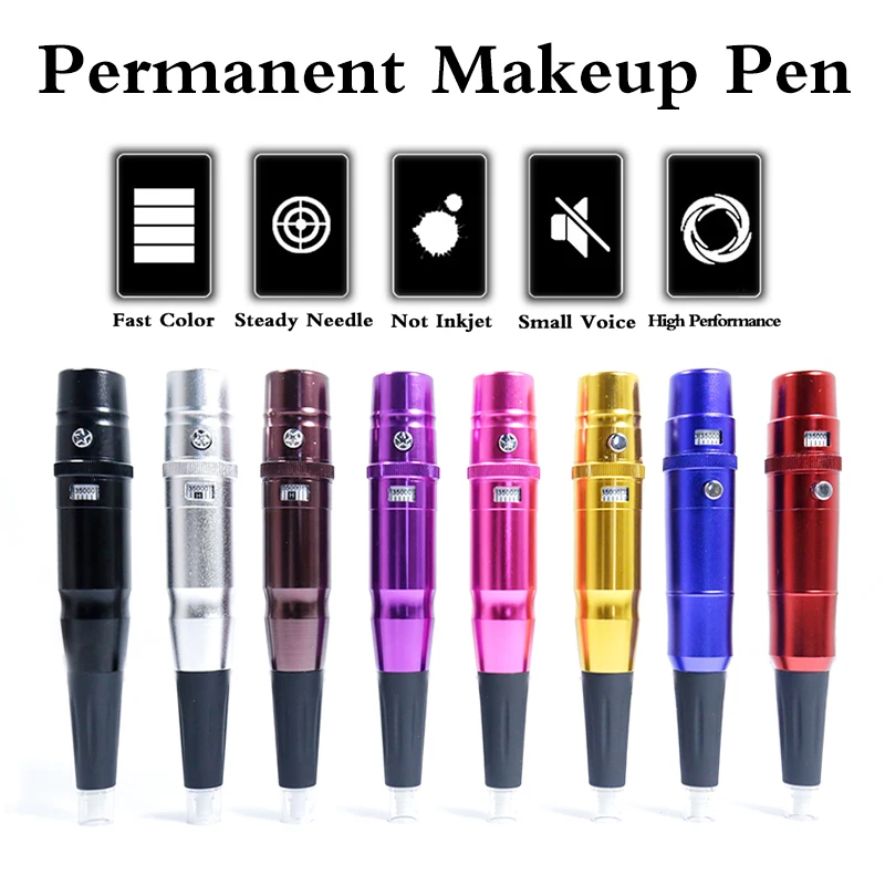 Dermograph Micropigmentation Tattoo Permanent Makeup Pen Microblading Machine Eyebrow Lip Swiss Motor Gun | Красота и здоровье