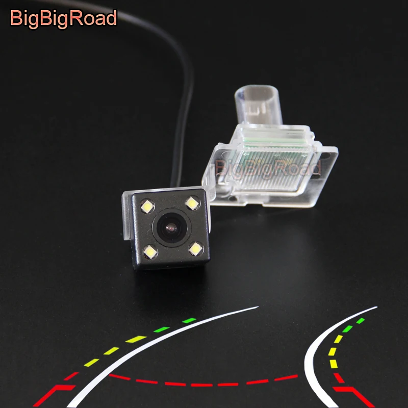 BigBigRoad Car Intelligent Dynamic Trajectory Tracks Rear View Parking CCD Camera For Mercedes Benz AMG C Class C63S Coupe 2017 |