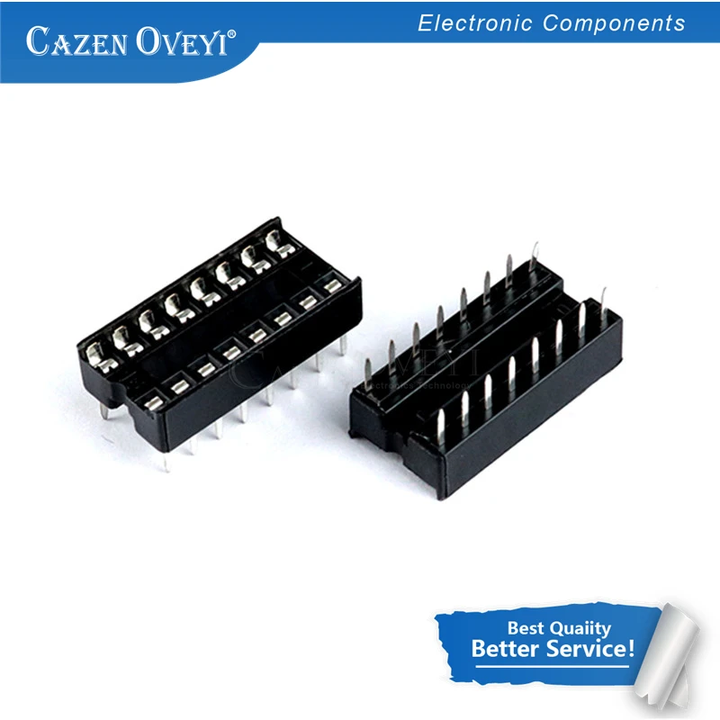 100 шт./лот IC интегральная схема 16 Pin DIP ИС розетки в наличии|ic socket|integrated circuitdip socket |