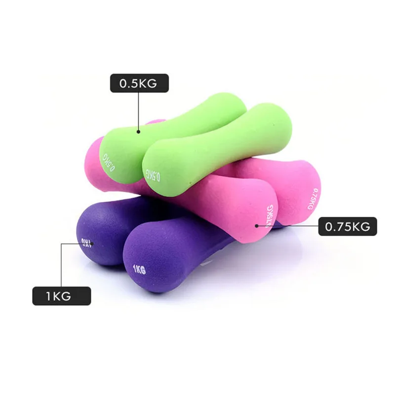 Женское домашнее фитнес оборудование гантели в форме кости чугунные для тонкой