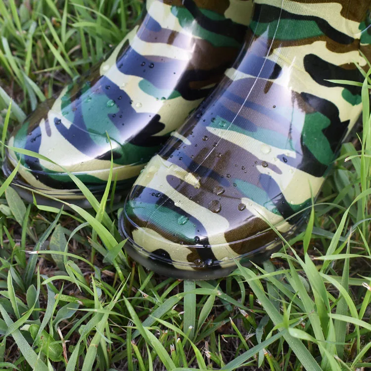 Сапоги Aleafalling мужские резиновые непромокаемые сапоги до колена без застежки с