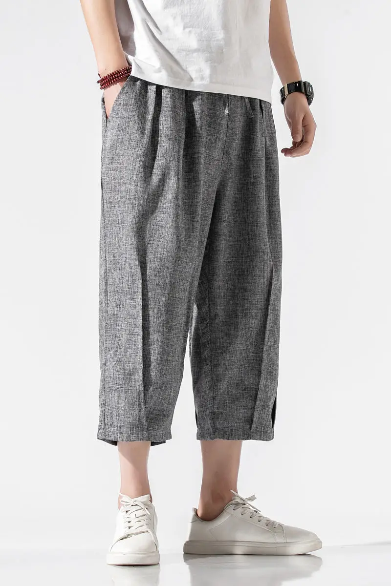 

Neploha Men's Casual Oversize Pants 2020 Spring Summer Chinese Style Shorts Trousers Hip Hop Streetwear Male Pants