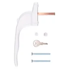 Алюминиевая оконная ручка для двойного стекла с ключом, дверная ручка, оконная ручка, вращающаяся оконная ручка