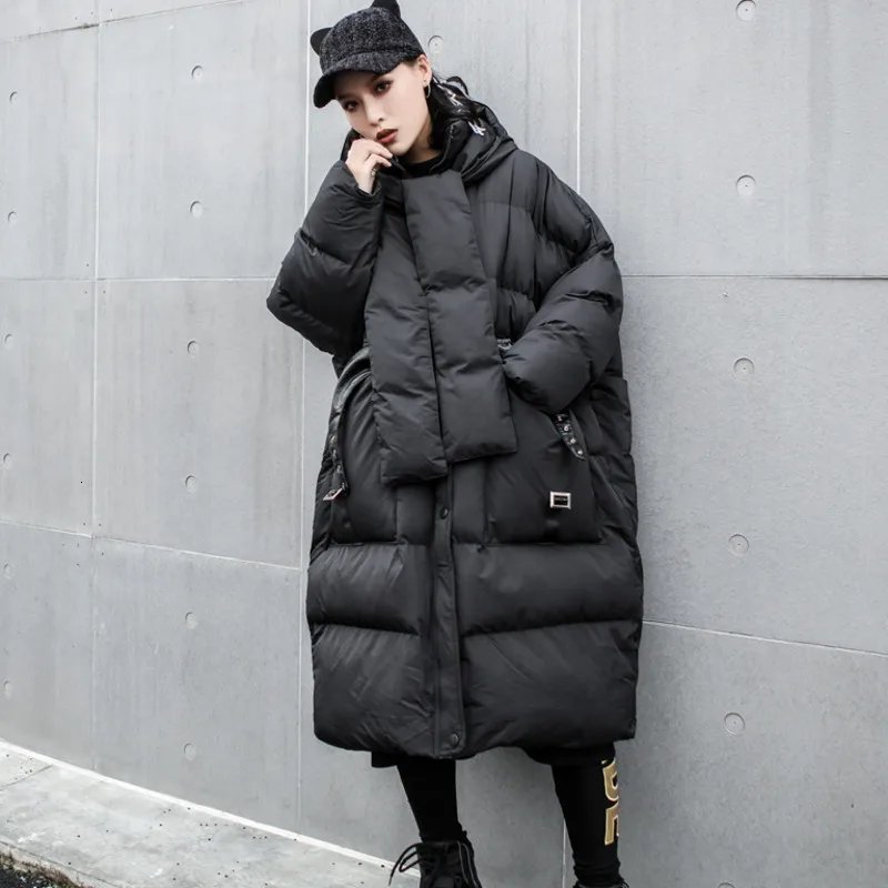 LANMREM новинка 2019 осень и зима женская мода оригинальный стиль толстое хлопковое