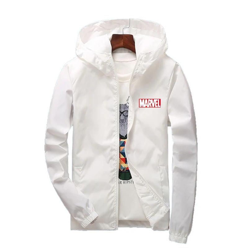 

Brand men's trendy windbreaker jacket men's zipper thin hooded jacket spring and autumn new windproof bomber jacket men2021