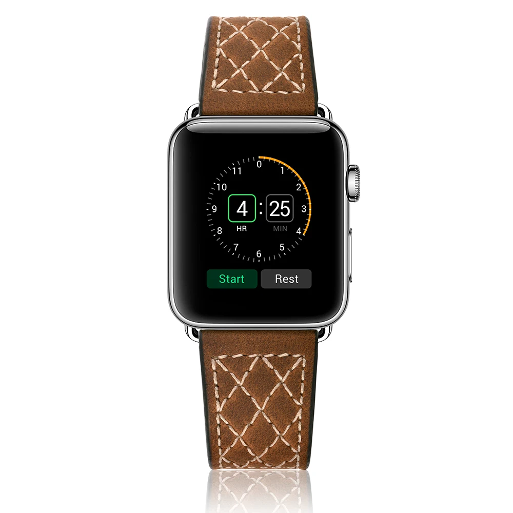 Кожаный ремешок для часов Pull Up Crazy-horse Apple Watch 44 мм 40 сетка вощеная кожа 42 38 |