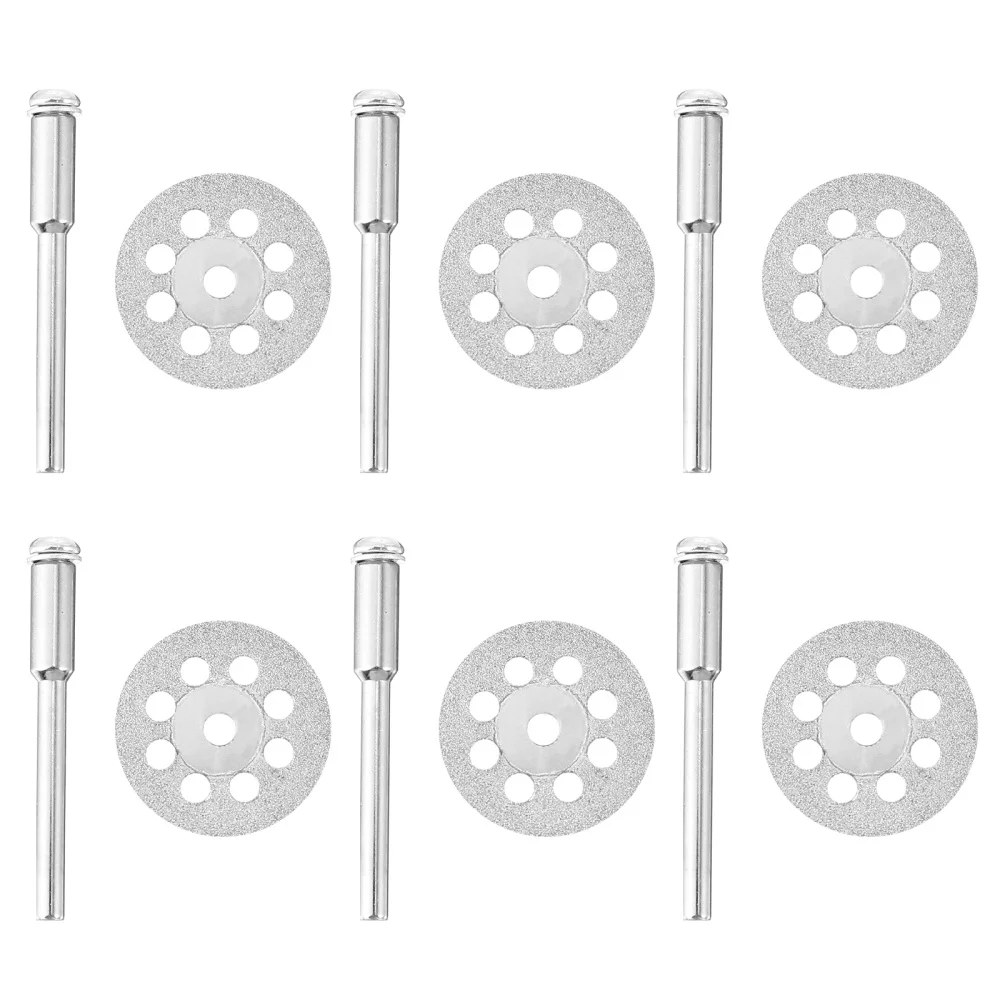 

12Pcs Creative Diamond Cutter Discs Angle Cutting Discs Mandrels (Silver)