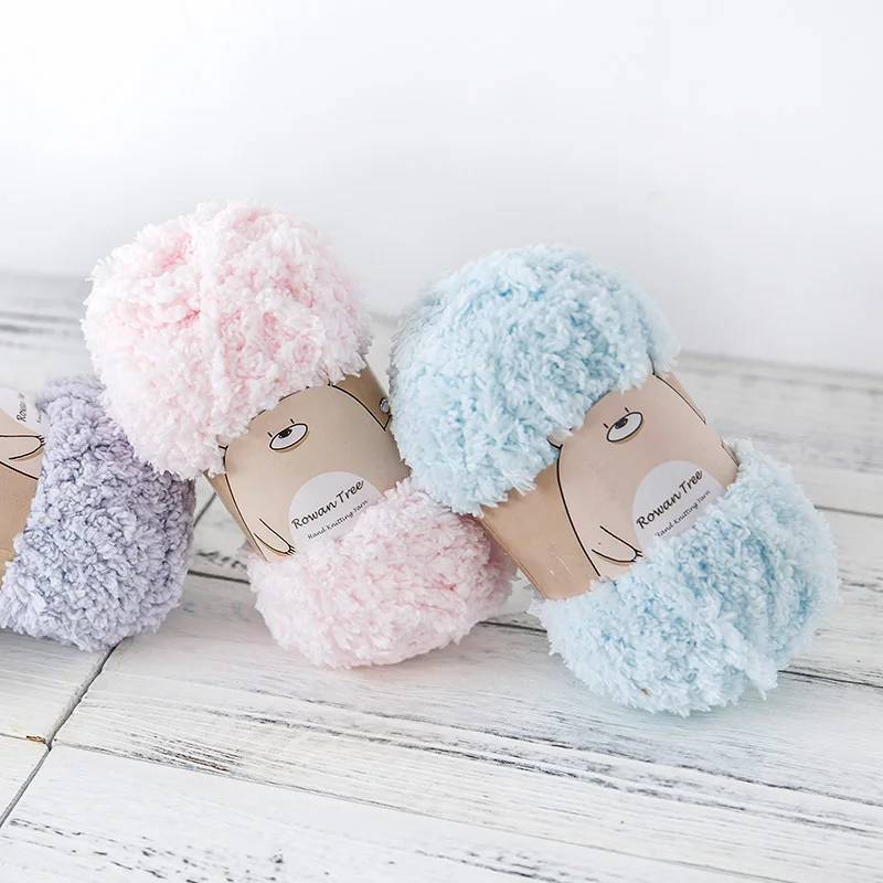 Мягкая плетеная пряжа для ручного вязания 50 г/шар сделай сам бархатная