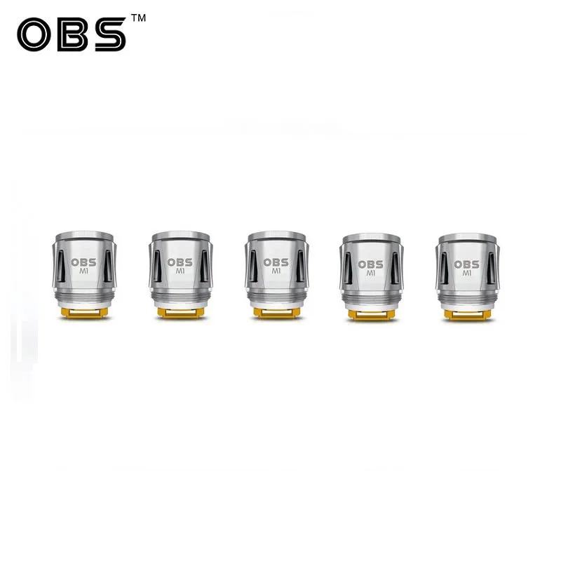 

New 5pcs Original OBS Cube Kit Replacement Coil OBS Draco M1 Mesh Core 0.2ohm Resistance for OBS Draco Starter Kit Vaporizer