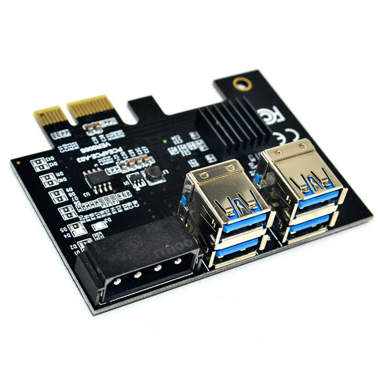Двухслойный PCI E USB 3 0 интерфейс x 4 Райзер адаптер плата 1x до USB|Персонажи