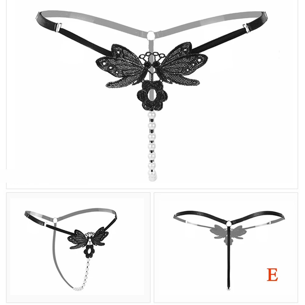 

Orz -I Women Underwear Panties Lingerie G-Stings Hollow Thong Massage Pearl Young Girls Hot Embroidery Female Fashion Sexy