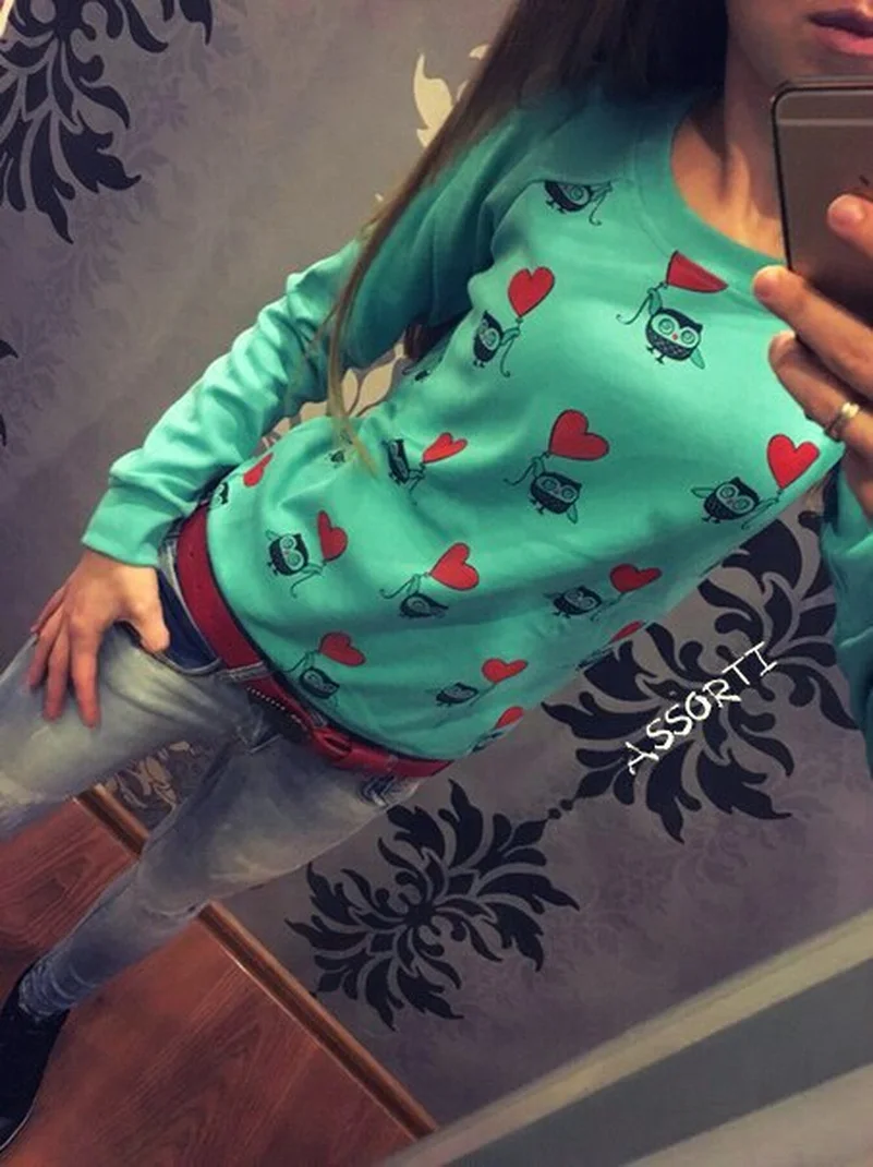 Love Heart Cartoon Hoodies Sweatshirts 2022 Women Casual Kawaii Harajuku Fashion Punk For Girls Clothing European Tops Korean