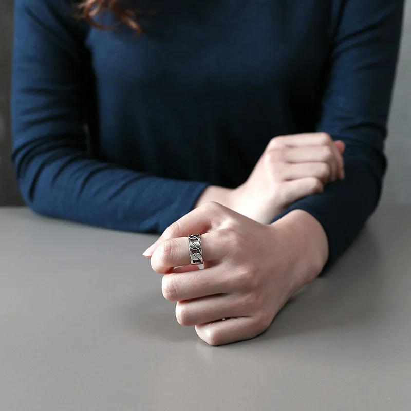 Классические кольца из стерлингового серебра 925 пробы для женщин круглые в форме