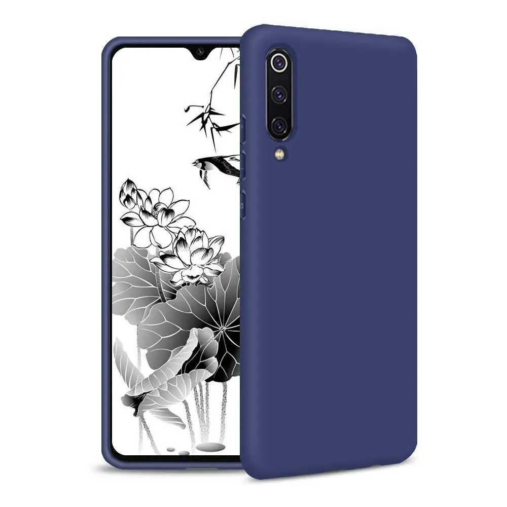 DBlue Силиконовый чехол для Samsung Galaxy A50 A30 A40 A10 A20 A70 тапочки однотонного яркого A20e M20 A7 Примечание 10 S8 S9 S10 плюс S10e 5G чехол Крышка - Цвет: DBlue