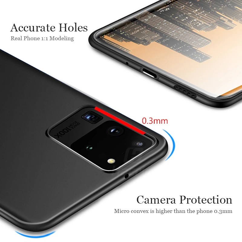 Чехол для samsung Galaxy S20 Ультра мягкий ТПУ ультра тонкий матовый чехол + S 20 Plus Полный