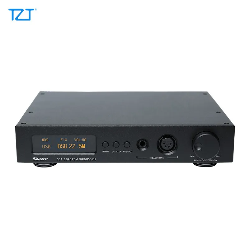 TZT SDA 2C Audio DAC Amp предусилитель для наушников встроенное декодирование NOS 384 кГц/DSD512
