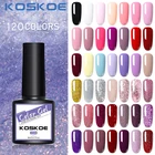 KOSKOE 1240 шт., стандартный набор гелевых блесток для ногтей, Радужный набор для ногтей с отмачиванием для дизайна ногтей