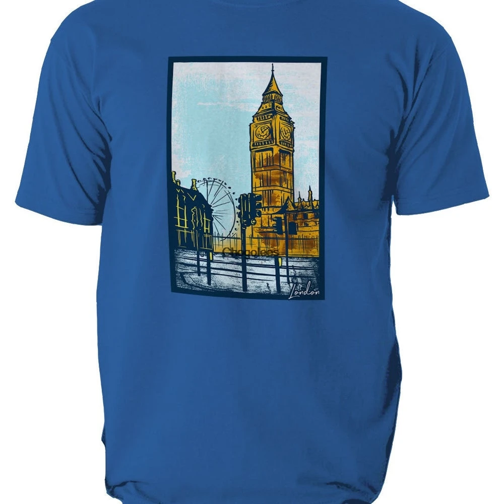Лондонская Мужская футболка 53 S 3XL|Мужские футболки| |