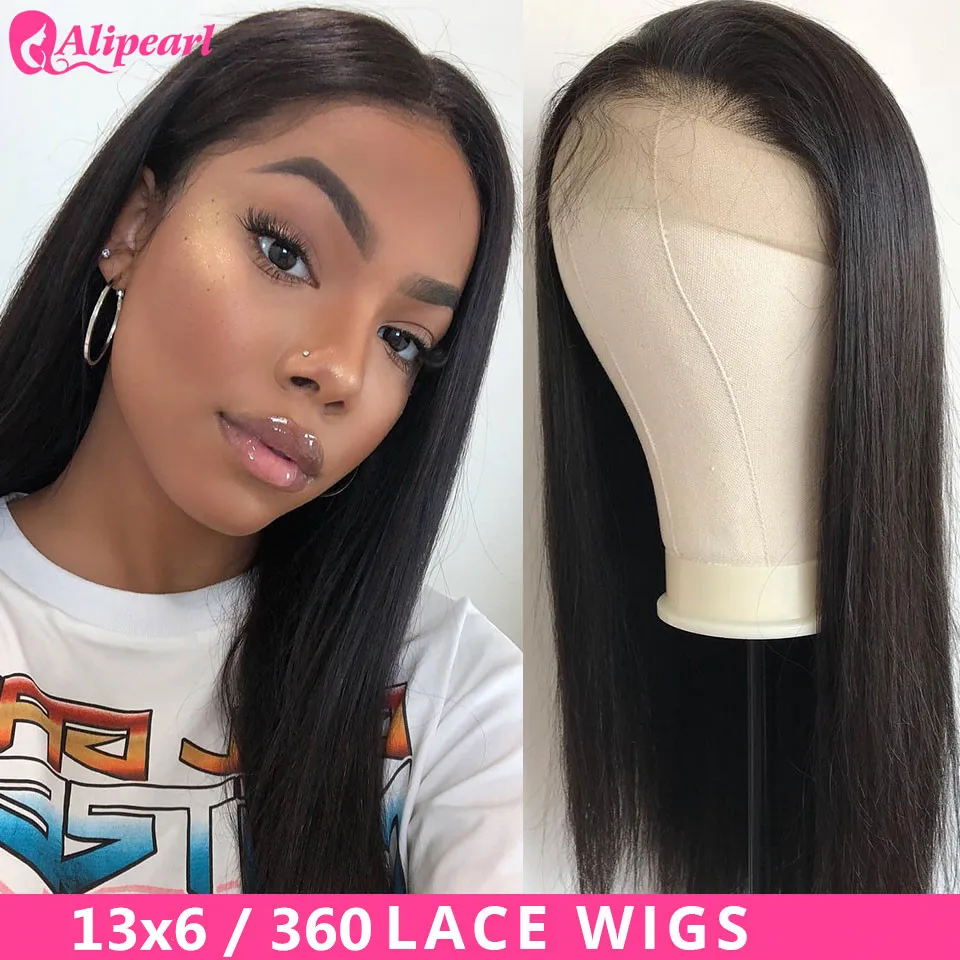 Цилиндрическим хвостовиком 360 Синтетические волосы на кружеве al парик