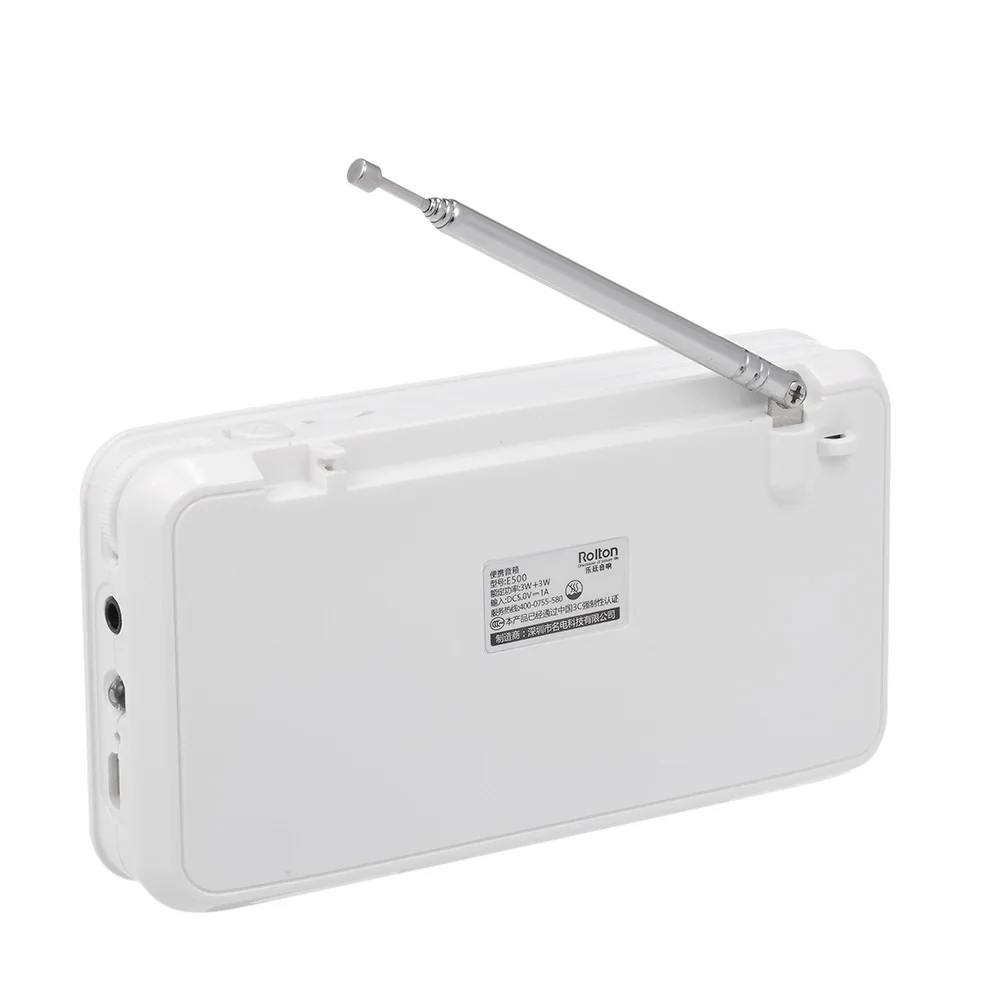 Беспроводная FM-радио Rolton E500 Hi-Fi стереоколонка 6 Вт Bluetooth колонка музыкальный плеер