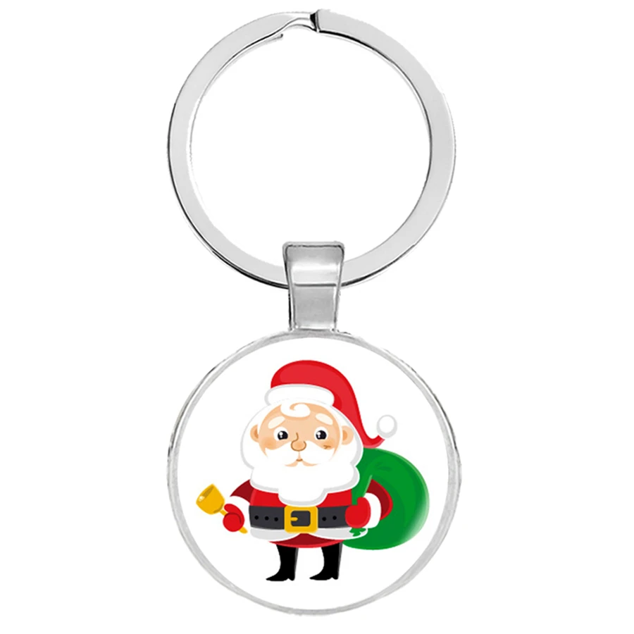 Модные рождественские брелки с изображением звезд лося Санта Клауса милые для