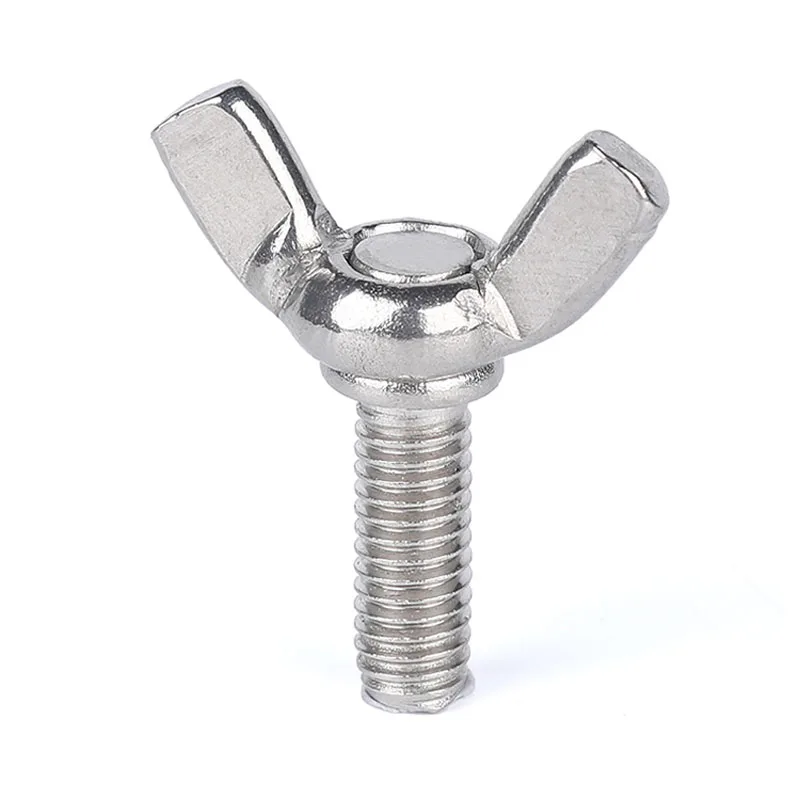 304 Нержавеющая сталь бабочка болт с головкой шайба набор из 3 штук: бараний рог