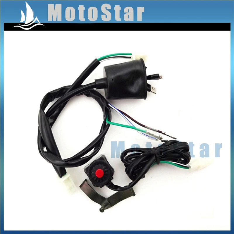 Жгут проводов + выключатель Kill для китайских 50cc 70cc 90cc 110cc 125cc 140cc 150cc 160cc Pit Dirt Bike