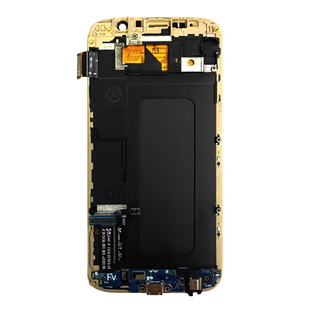 ЖК дисплей 5 1 дюйма с рамкой для SAMSUNG Galaxy S6 G920 G920F сенсорным экраном и дигитайзером