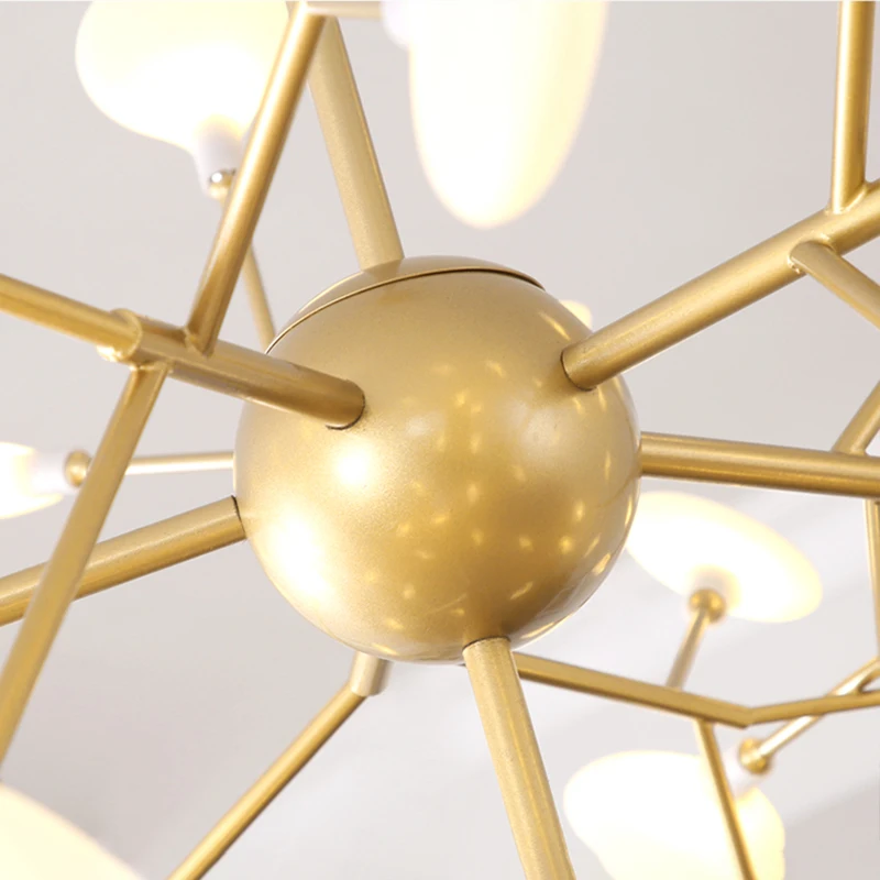 

Modern Firefly Led Chandelier Living Room Dining Black Gold Branch Ceiling Hanging Lamp For Kitchen Bedroom Home Decor Lighting